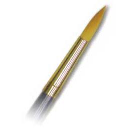R25-1 Royal Economy Gold Taklon Round Brush Size 1 (Dozen Brushes)
