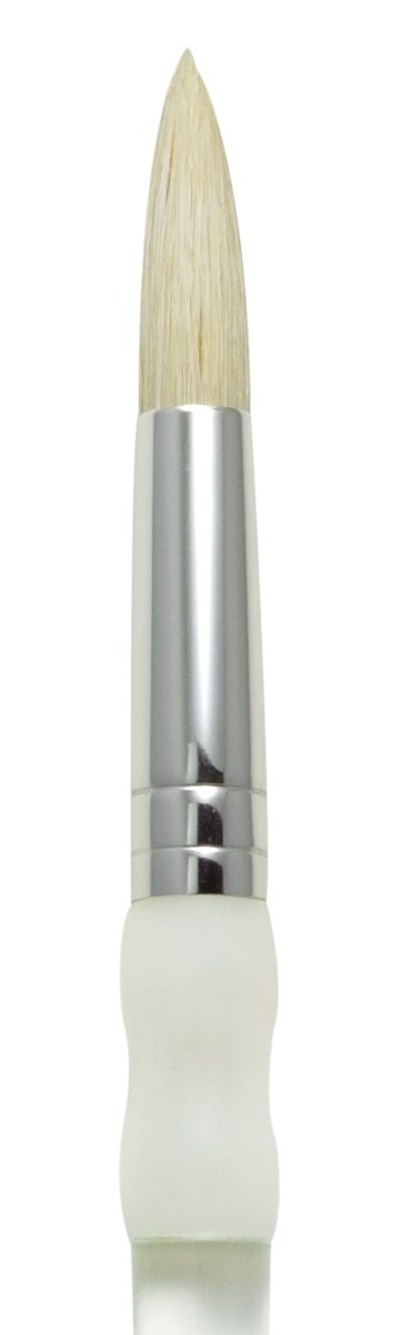 SG1325-10 Soft Grip White Bristle Round Brush Size 10