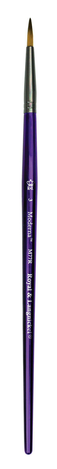 M77R-3 Moderna Synthetic Artist Round Brush Size 3