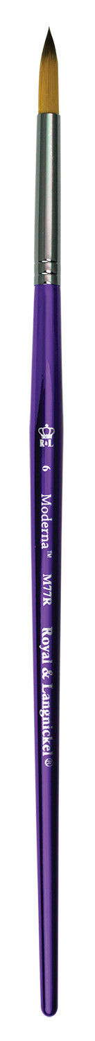 M77R-6 Moderna Synthetic Artist Round Brush Size 6