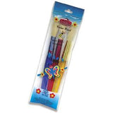 BK616 Big Kids Chubby Round R/Y/B Brush Set