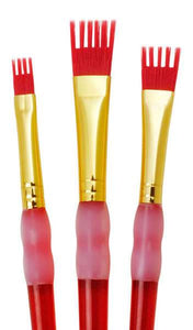 BK693 Big Kids Choice Deluxe Flat Wisp Brush Set