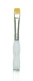 SG155-2 Soft Grip Gold Taklon Short Shader Brush Size 2