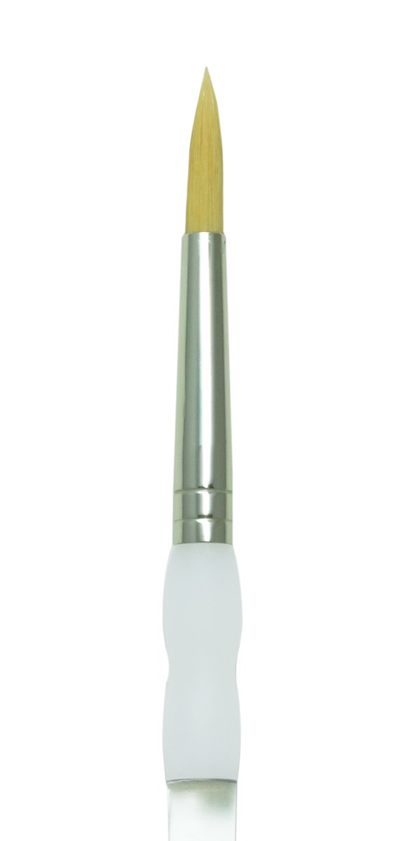 SG250-8 Soft Grip Gold Taklon Round Brush Size 8